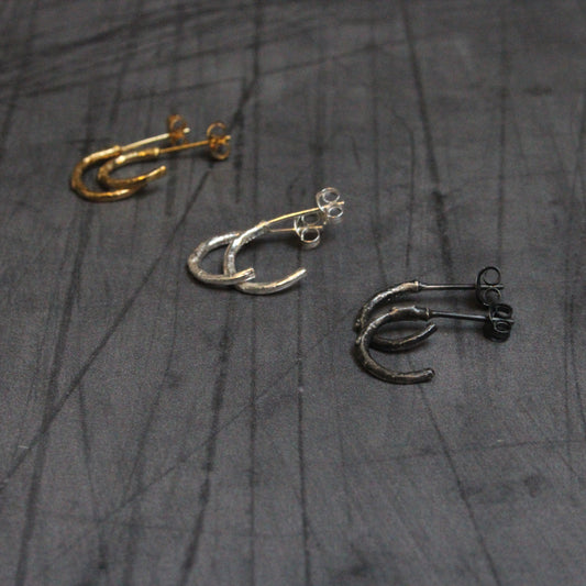 Branch Hoop Earrings Mini