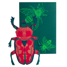 Load image into Gallery viewer, Scarab Beetle Greeting Card