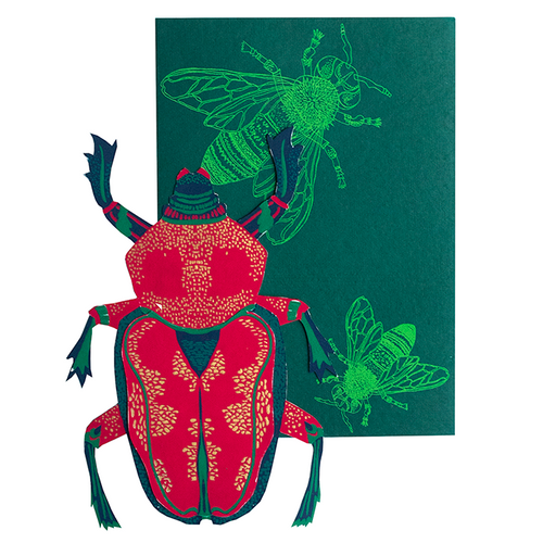 Scarab Beetle Greeting Card