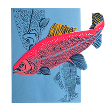 Load image into Gallery viewer, Salmon Greeting Card