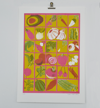 Load image into Gallery viewer, Vegetable Alphabet print