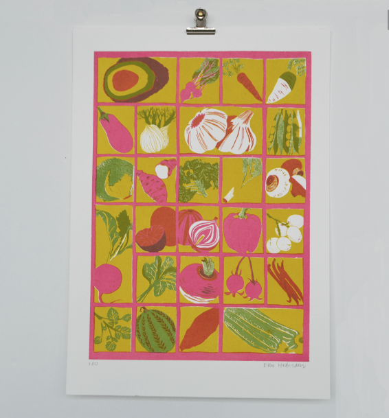 Vegetable Alphabet print