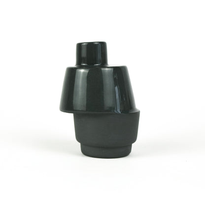 Off-Centre Bud Vase in Dark Grey
