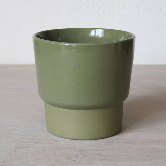 Medium Planter in Moss Green