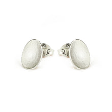 Load image into Gallery viewer, Small Petal Silver Stud Earrings