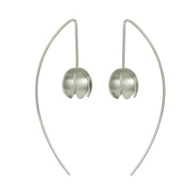 Load image into Gallery viewer, Crocus Silver Long Wire Earrings