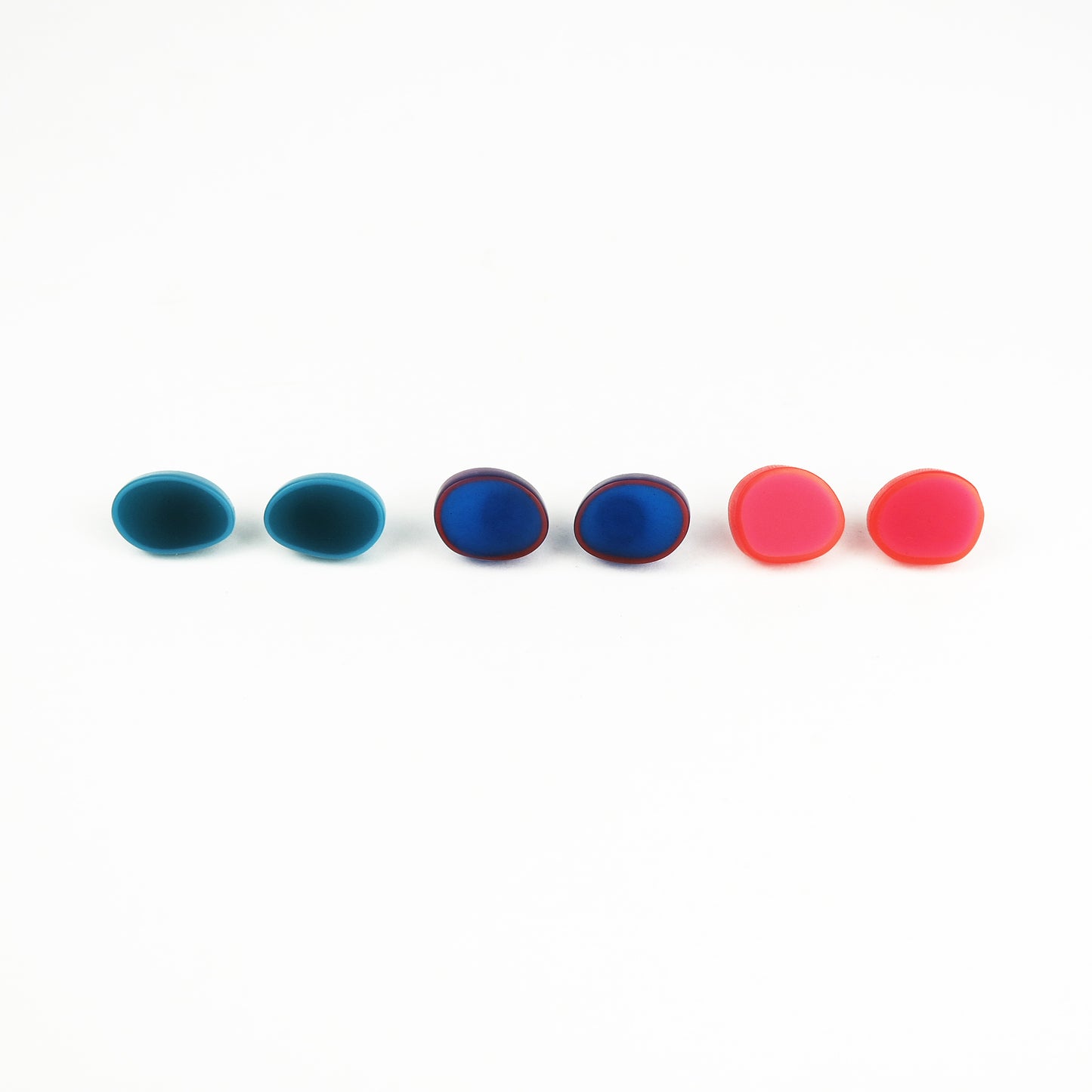Large Oval Resin Studs