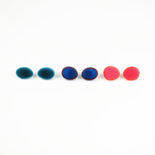 Large Oval Resin Studs