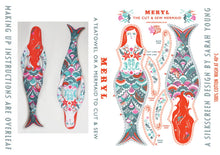 Load image into Gallery viewer, Meryl The Mermaid Tea Towel / Cut and Sew Kit - A silkscreen design