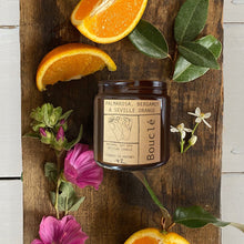 Load image into Gallery viewer, Palmarosa, Bergamot &amp; Seville Orange Soy Wax Candle