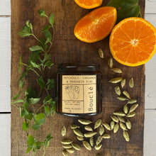 Load image into Gallery viewer, Patchouli, Cardamom &amp; Mandarin Rind Winter Soy Wax Candle