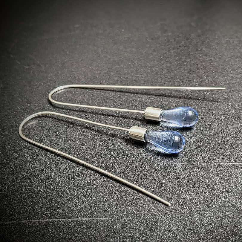 Droplet Earrings with Silver
