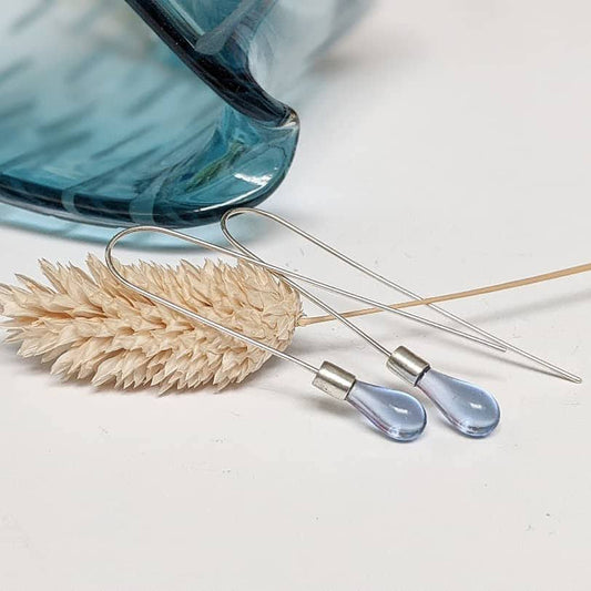 Droplet Earrings with Silver