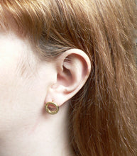 Load image into Gallery viewer, Pond Ripple Disc Stud Earrings