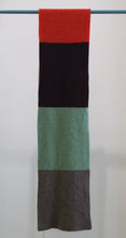 Load image into Gallery viewer, Big Colour Block Lambswool Scarf