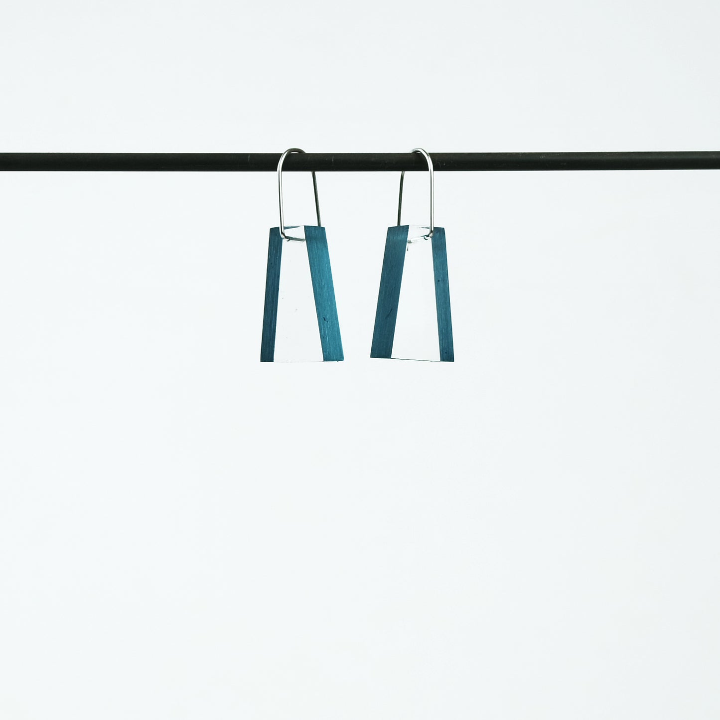 Block Acrylic Earrings in Jade