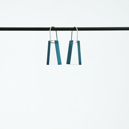 Block Acrylic Earrings in Jade