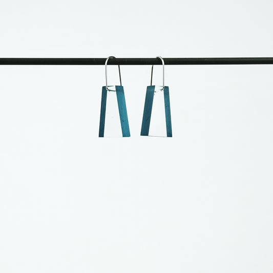 Block Acrylic Earrings in Jade