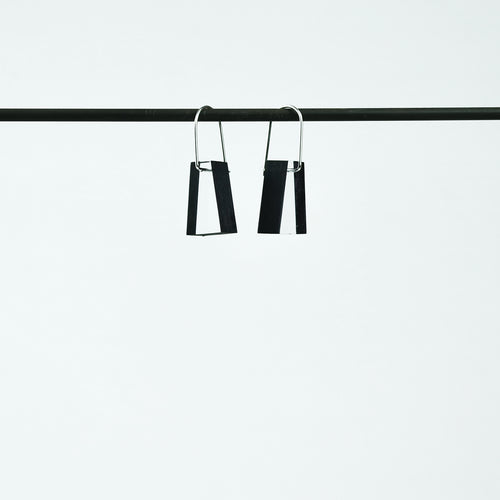Block Acrylic Earrings in Black