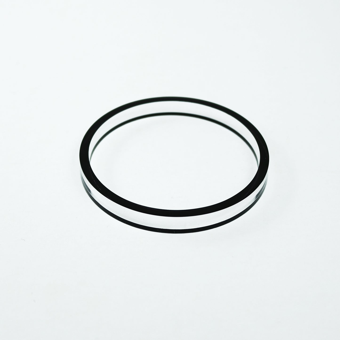 Edge Acrylic Bangle in Black