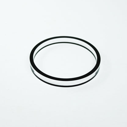 Edge Acrylic Bangle in Black