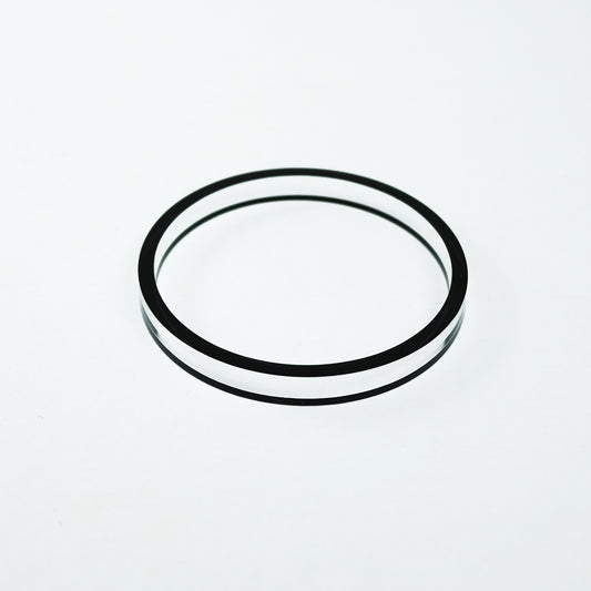Edge Acrylic Bangle in Black