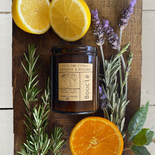 Load image into Gallery viewer, Sicilian Citrus, Lavender &amp; Rosemary Soy Wax Candle