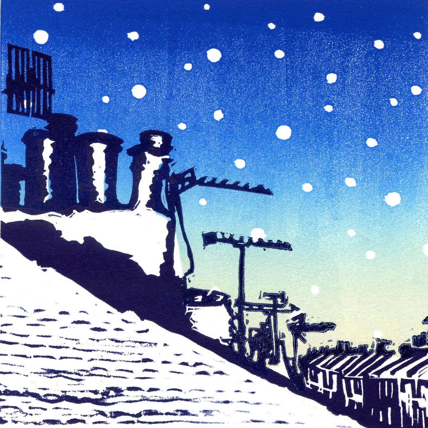 Snow Over Brighton Print