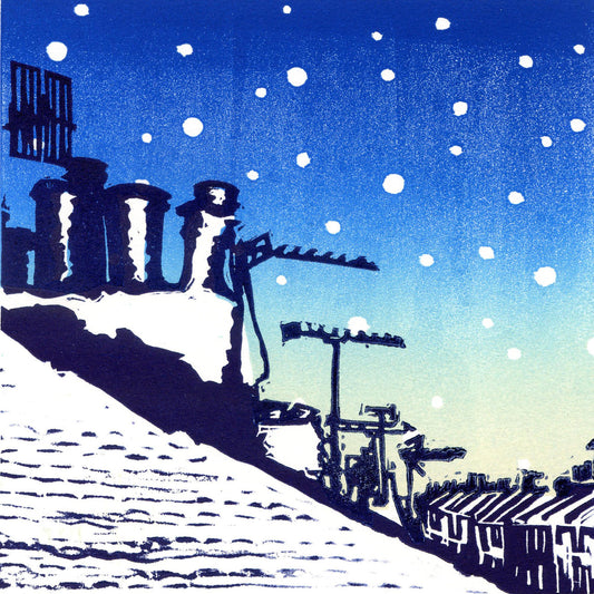 Snow Over Brighton Print