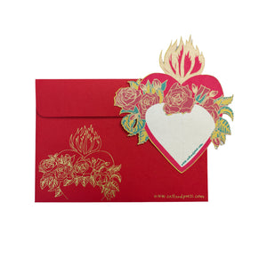Flaming Heart Greeting Card
