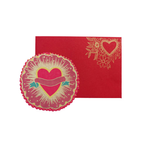 Ribbon Heart Greeting Card