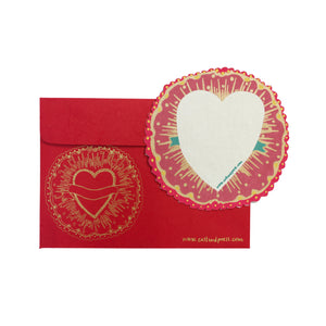 Ribbon Heart Greeting Card