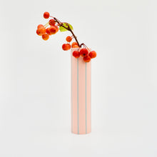Load image into Gallery viewer, Coloured Striped Stem Vase Siena Pink