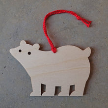 Load image into Gallery viewer, Ply Polar Bear Bauble
