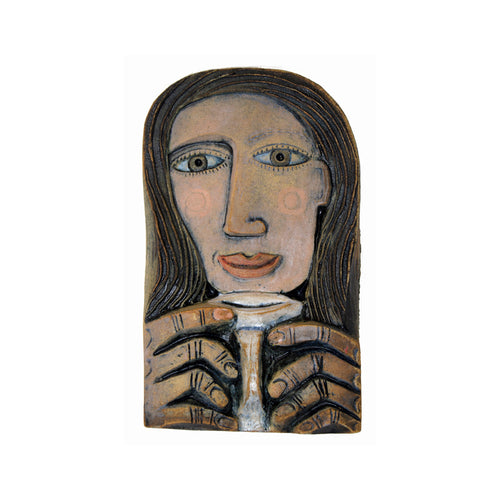Woman with Coffee 2 Wall Hanging