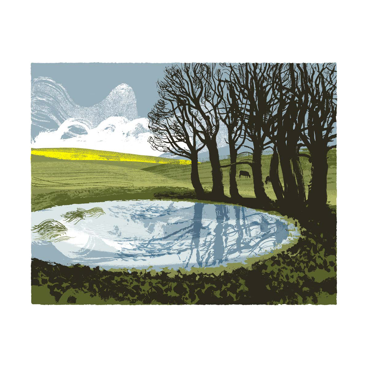 Dewpond Ditchling Print