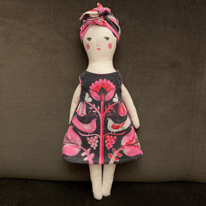 Nell Doll Tea Towel / Cut and Sew Kit - A silkscreen design