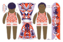 Load image into Gallery viewer, Lottie Doll Tea Towel / Cut and Sew Kit - A silkscreen design