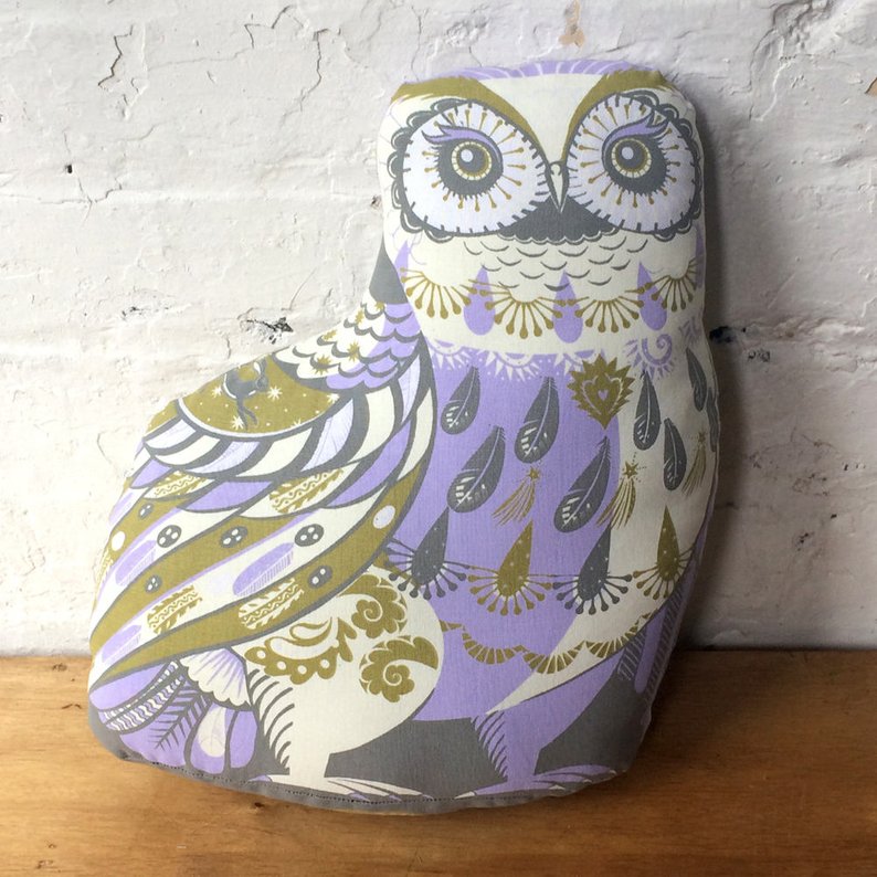 Oswald the Owl Tea Towel  / Cut and Sew Kit - A silkscreen design