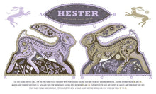 Load image into Gallery viewer, Hester the Hare Tea Towel  / Cut and Sew Kit - A silkscreen design