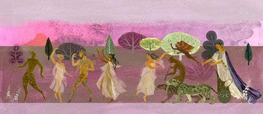 Satyrs and Nymphs on Naxos Print