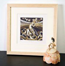 Load image into Gallery viewer, Zennor Mermaid - Relief / Letterpress Print