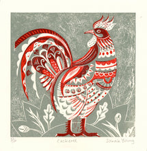 Load image into Gallery viewer, Cock - Relief / Letterpress Print