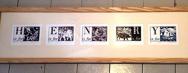 S is for Satyrs - Alphabet Silkscreen Print