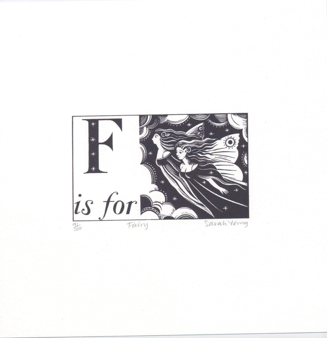 F is for Fairy - Alphabet Silkscreen Print