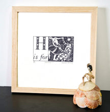 Load image into Gallery viewer, H is for Harlequin - Alphabet Silkscreen Print