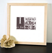 Load image into Gallery viewer, I is for Ice Cream - Alphabet Silkscreen Print