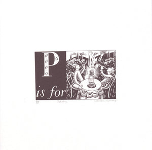 P is for Party - Alphabet Silkscreen Print