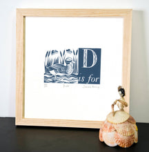 Load image into Gallery viewer, D is for Duck - Alphabet Silkscreen Print