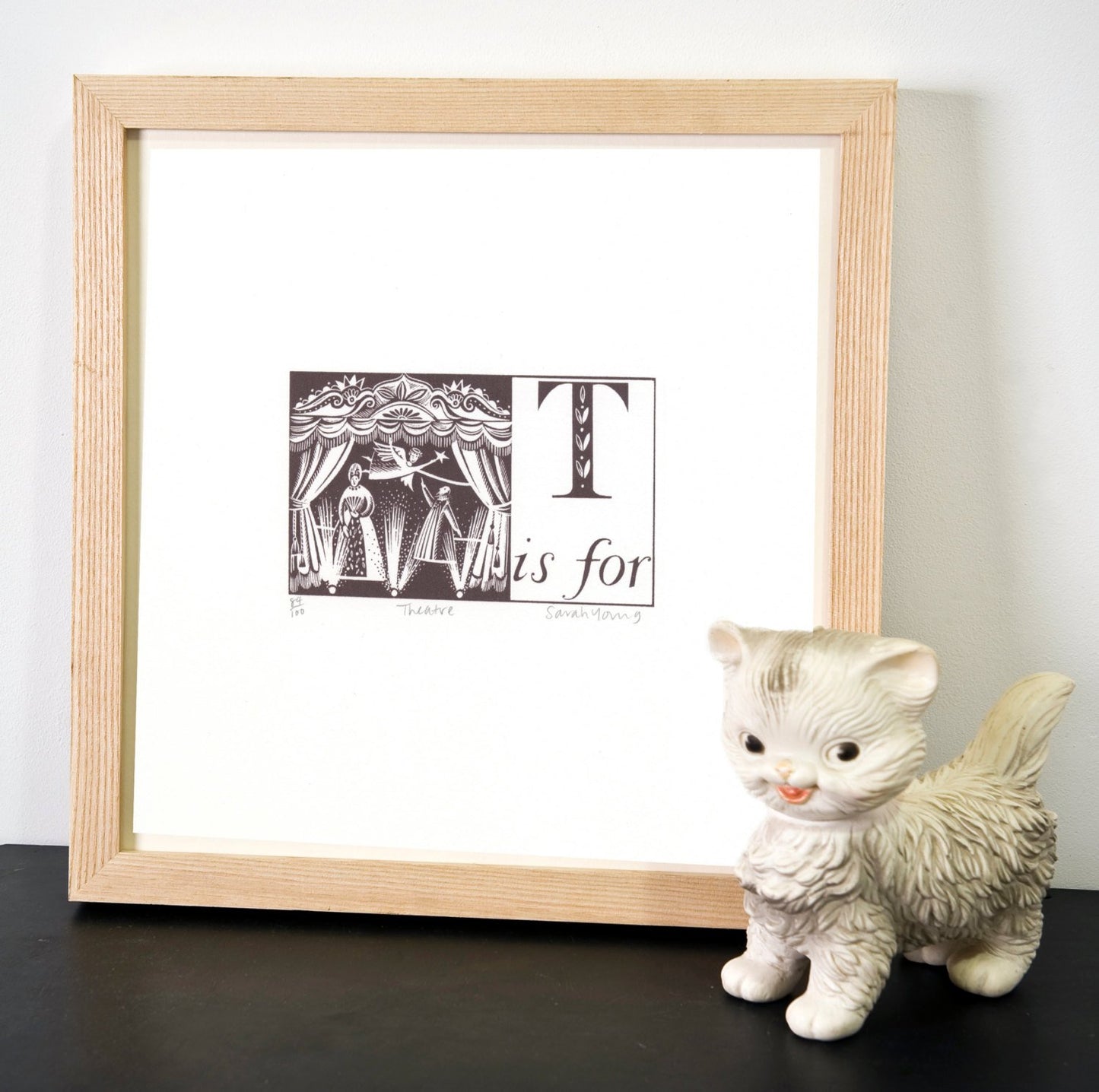 T is for Theatre - Alphabet Silkscreen Print
